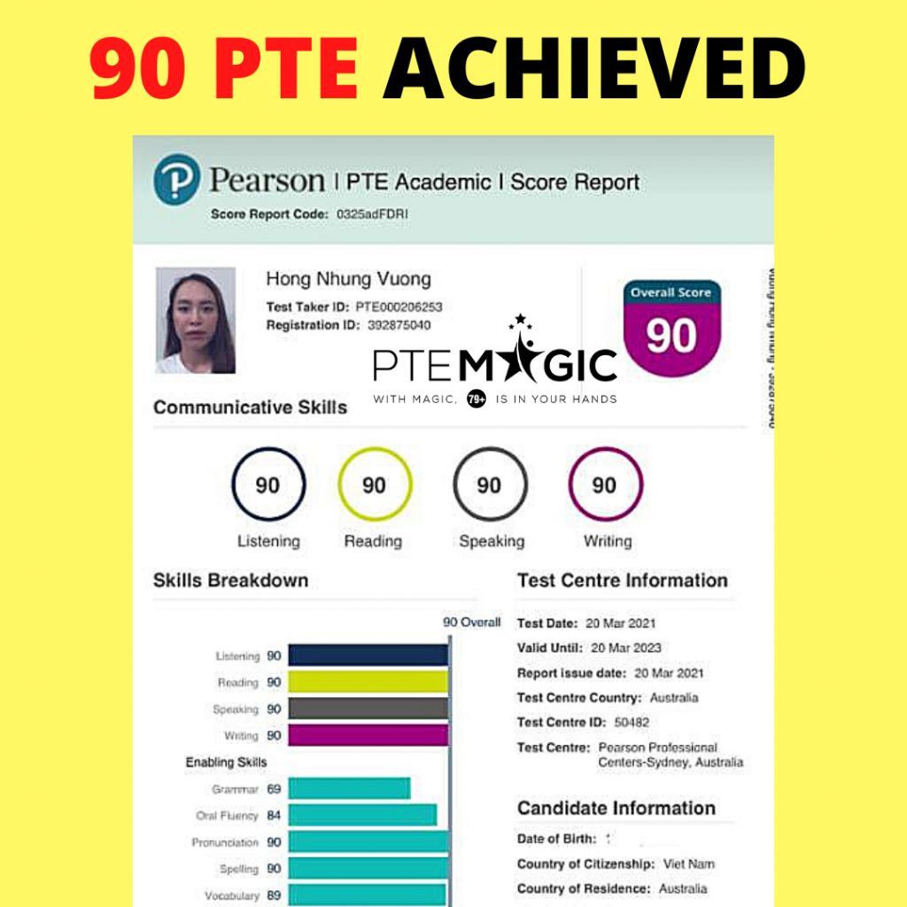 2021 Real PTE Exam Questions From PTE 90 Scorer PTE Magic 