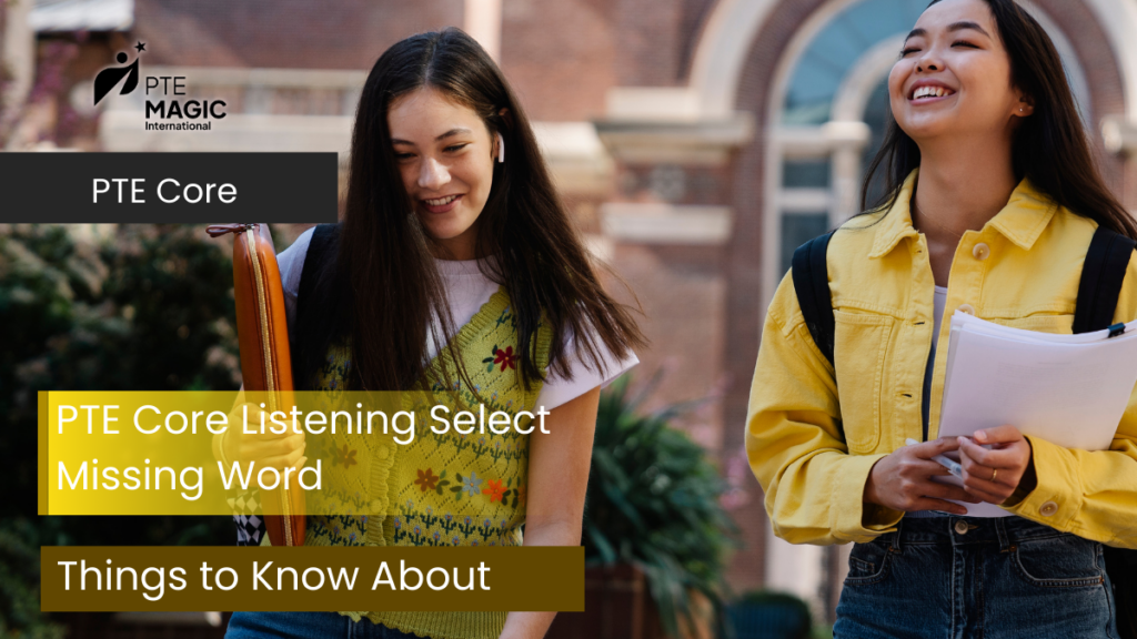 pte core select missing word