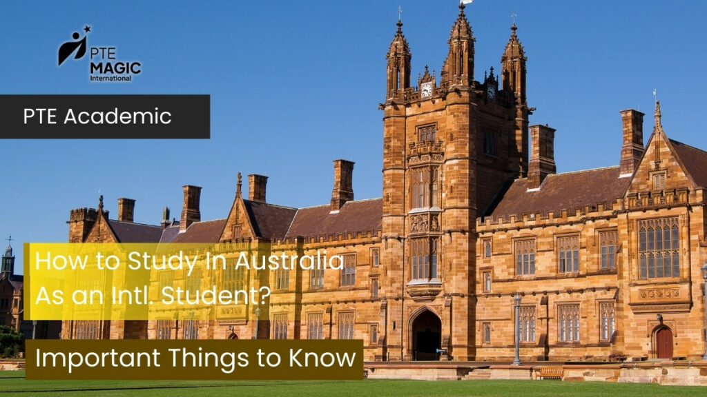 how to study in australia as an international student