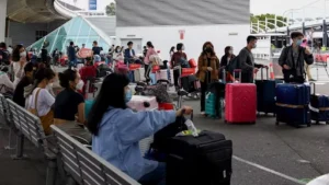 International students arriving at Sydney airport