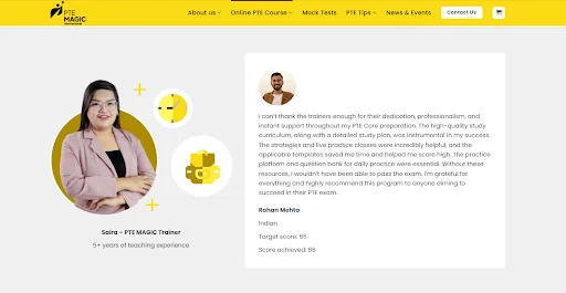 PTE MAGIC online coaching