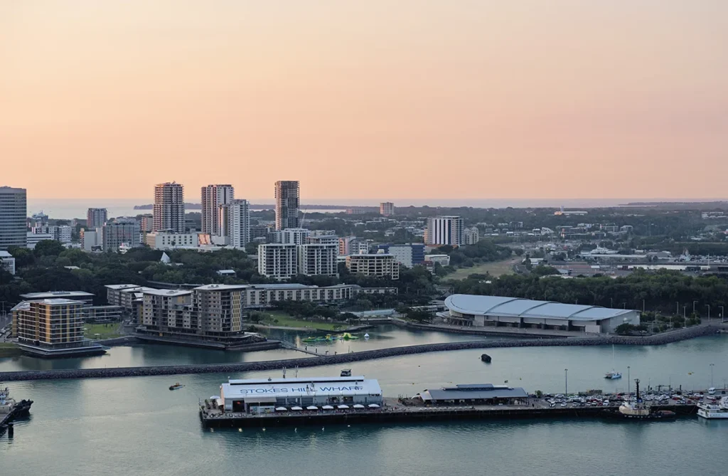 Darwin waterfront and city skyline, Northern Territory, Australia - daytime view