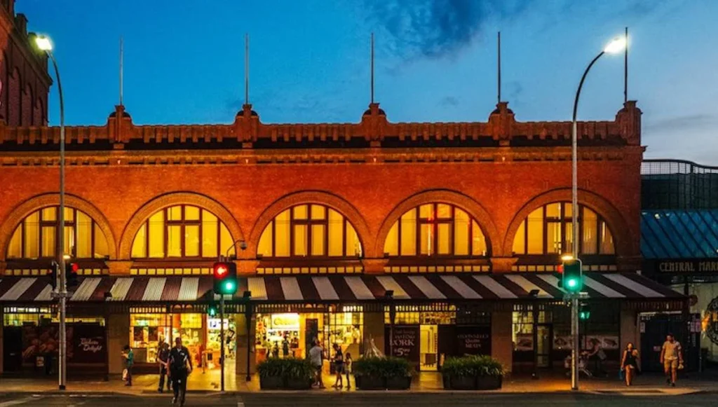 Entrance of Adelaide Central Market building