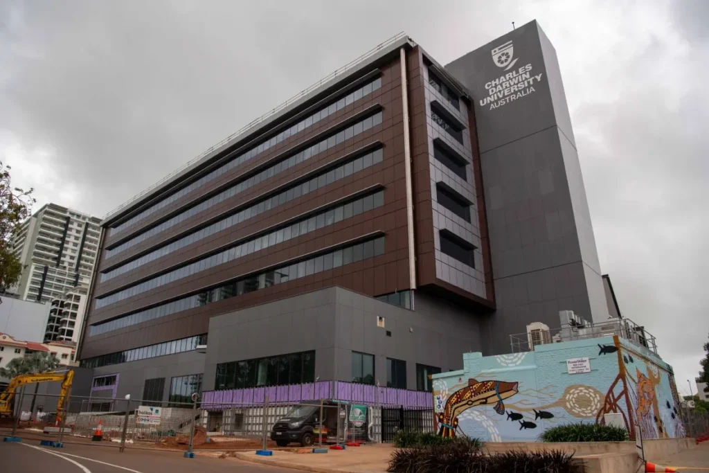 Campus building at Charles Darwin University - student accommodation, study area