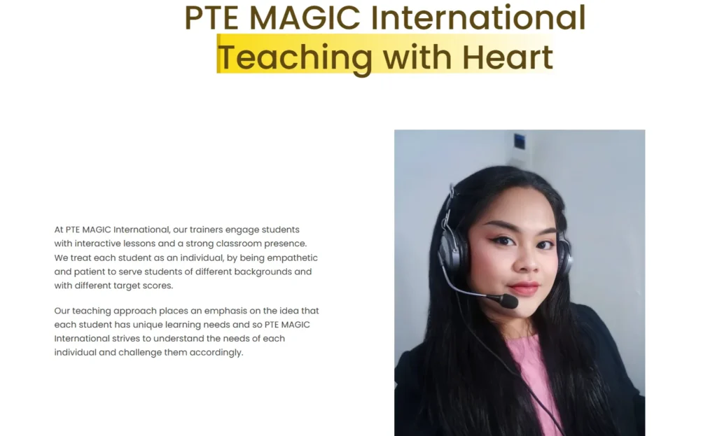PTE MAGIC International Teaching with Heart