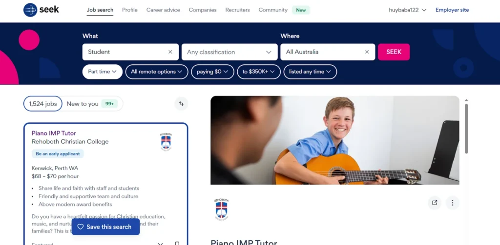 SEEK is Australia?s largest job marketplace for international students.