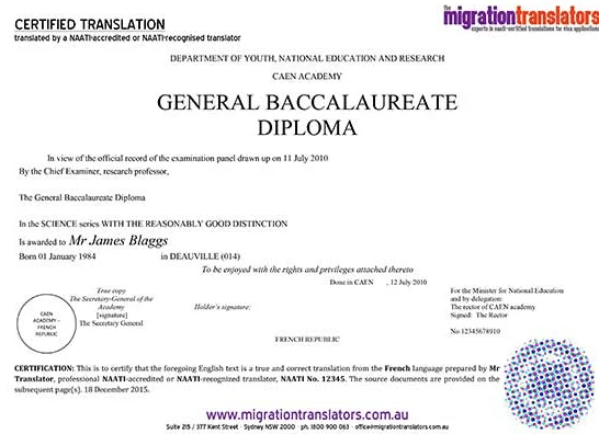 Translators, certification and formatting of files.