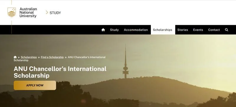 Australian National University Chancellor?s International Scholarship. Source: Australian National University