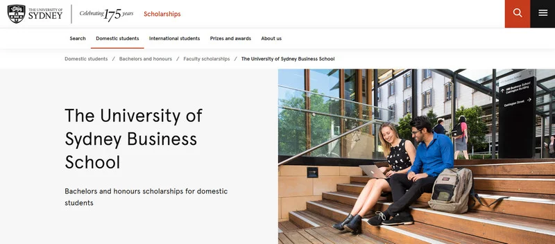 University of Sydney?s Business School International Scholarship