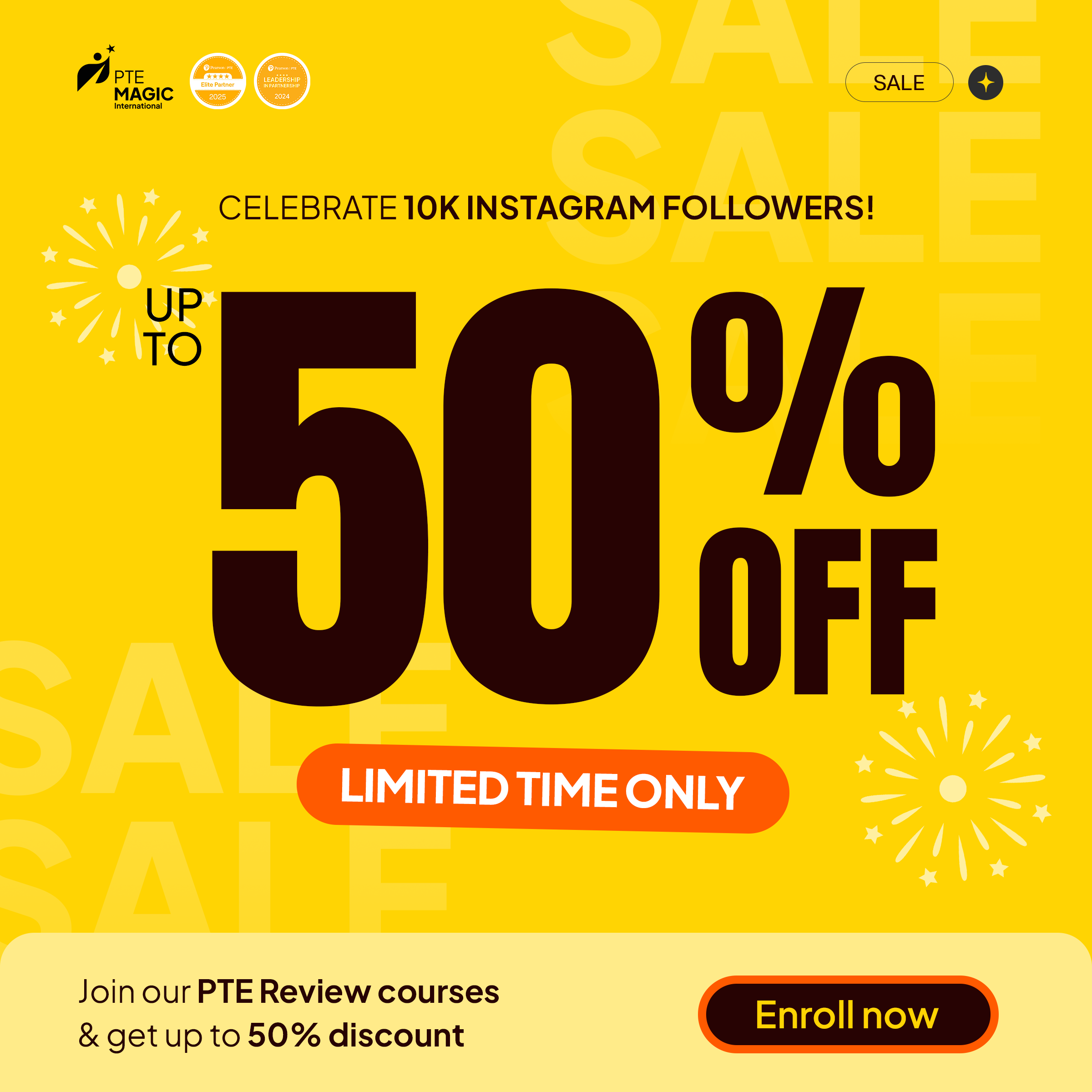 PTE Magic 10k Instagram Followers Sale
